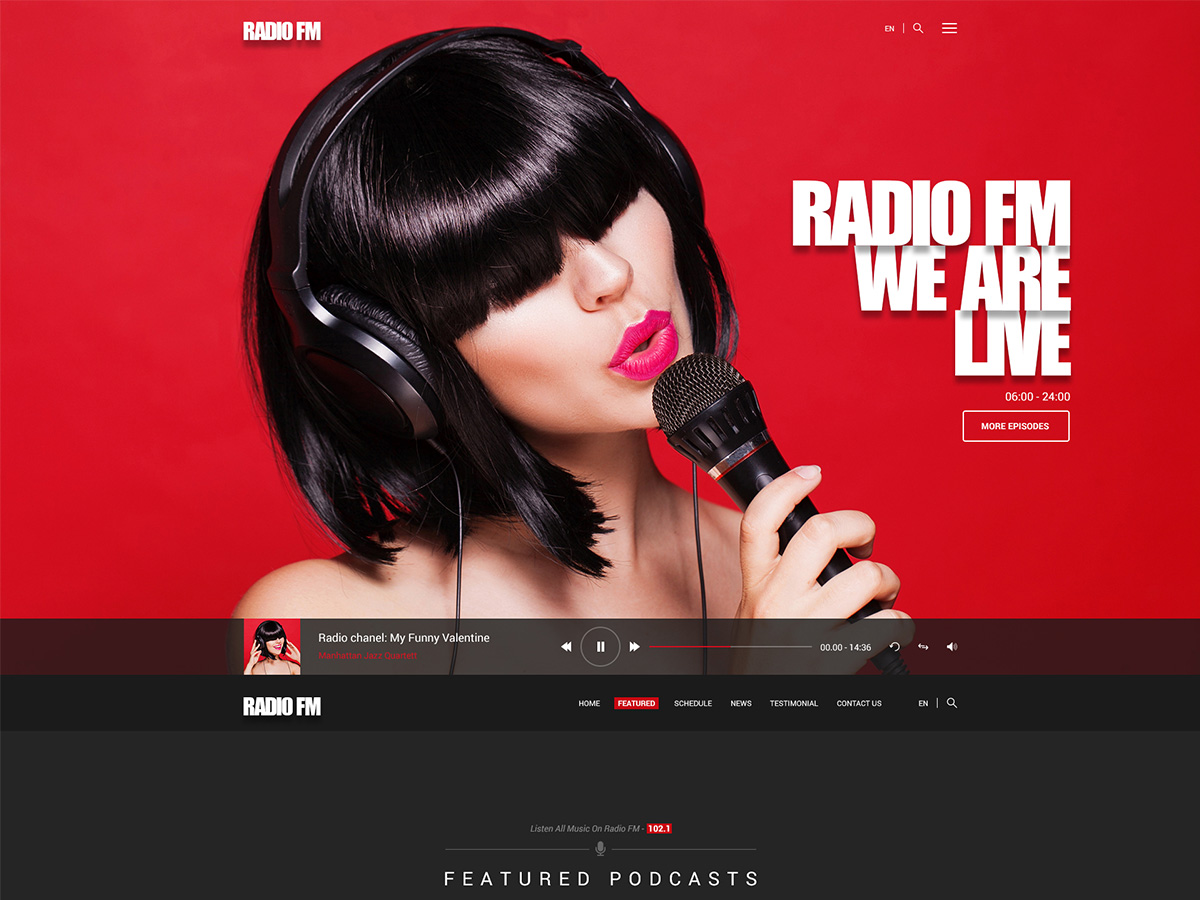 Radio FM WordPress theme