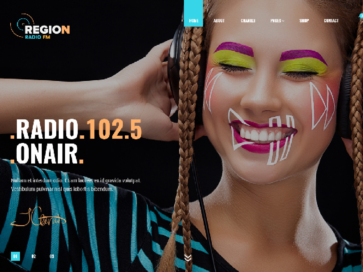 Radio On Air WordPress theme